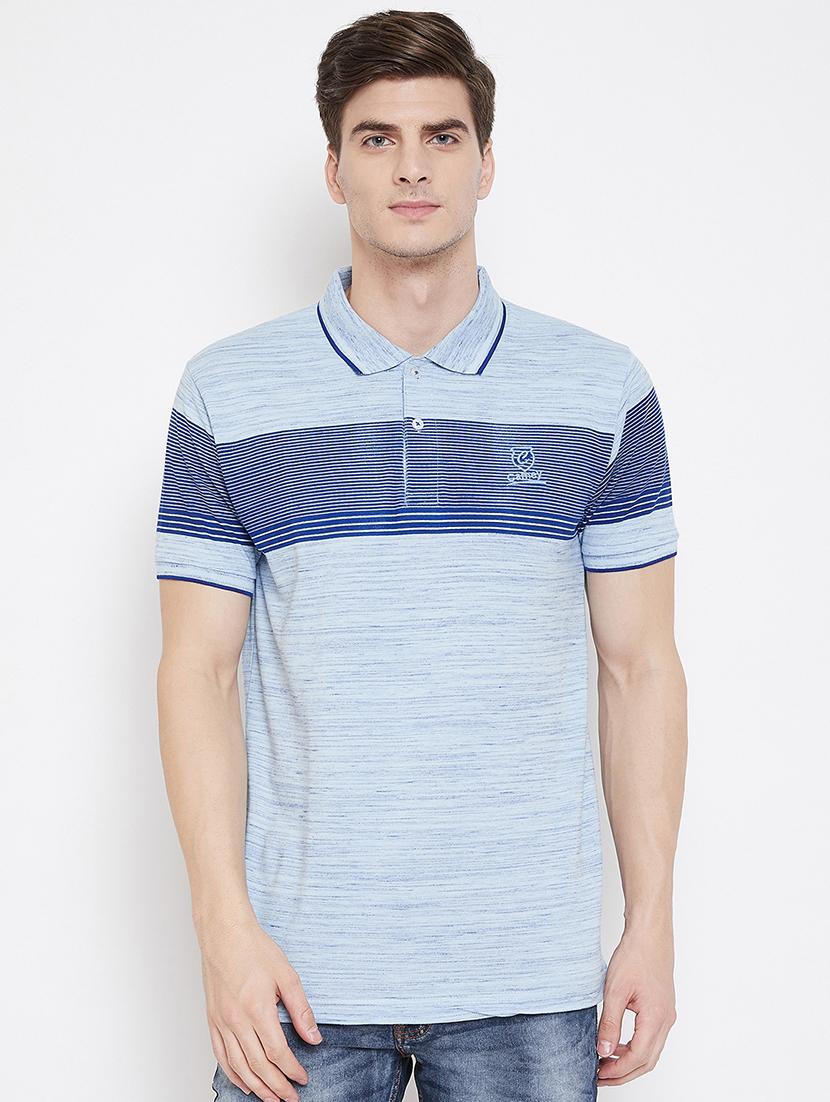 blue striped polo t-shirt - 17142198 -  Zoom Image - 0