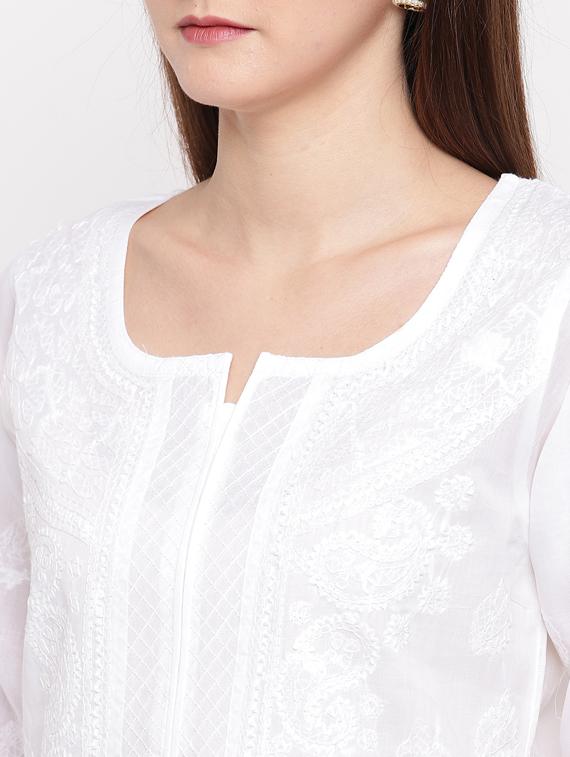 women's straight kurta - 17142765 - Standard Image - 3