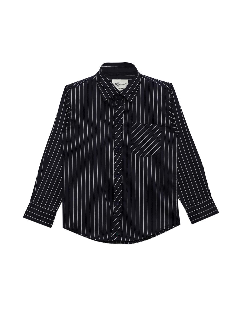 dark blue cotton shirt - 17142811 -  Zoom Image - 0