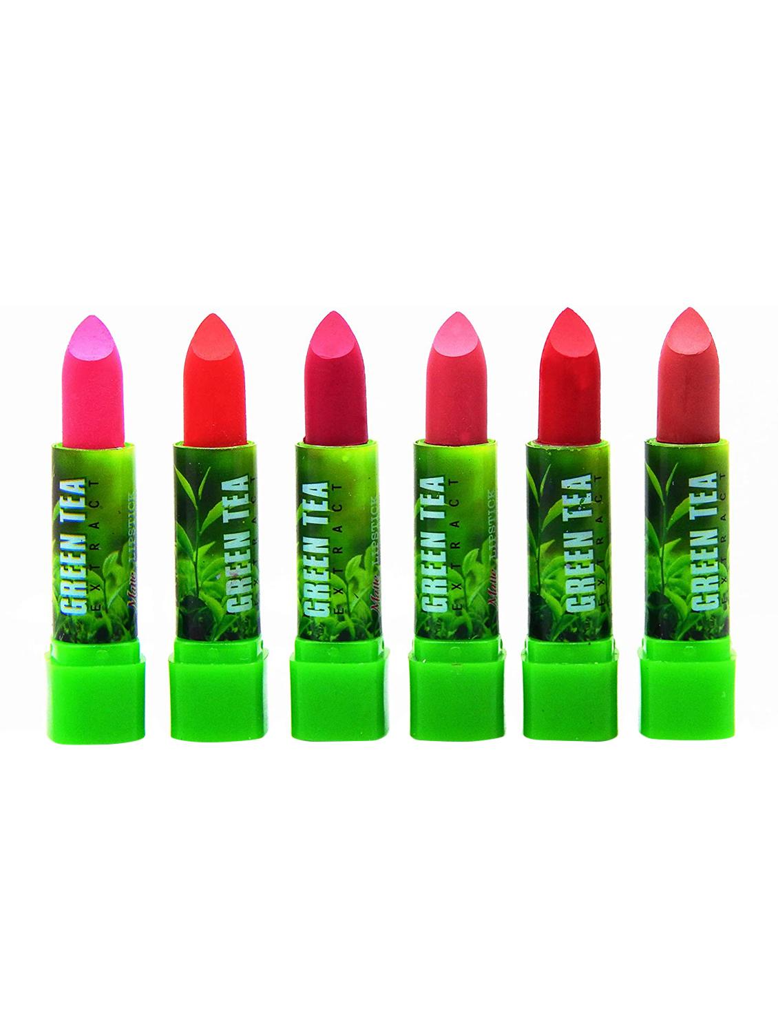 ads pack of 6 green tea matte lipsticks - 17143899 - Zoom Image - 0