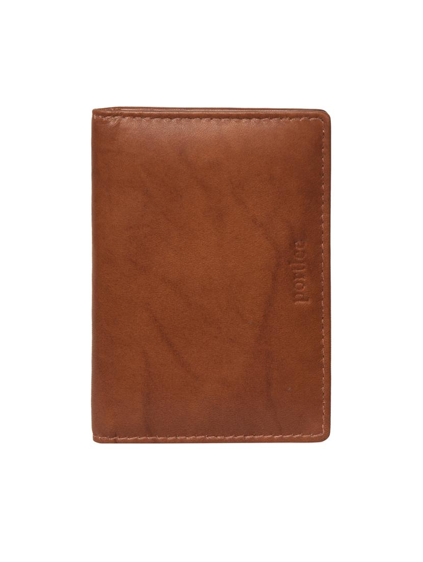 cognac leather card holder - 17145079 - Zoom Image - 0