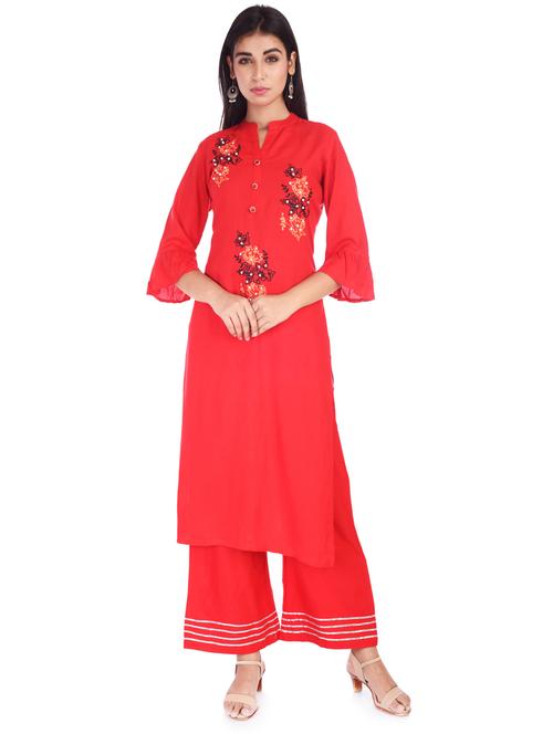 women's straight kurta - 17147976 -  Standard Image - 0