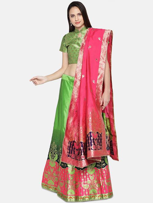 printed panelled lehenga - 17148051 -  Standard Image - 0