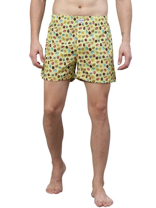 yellow printed boxer - 17148350 - Standard Image - 0