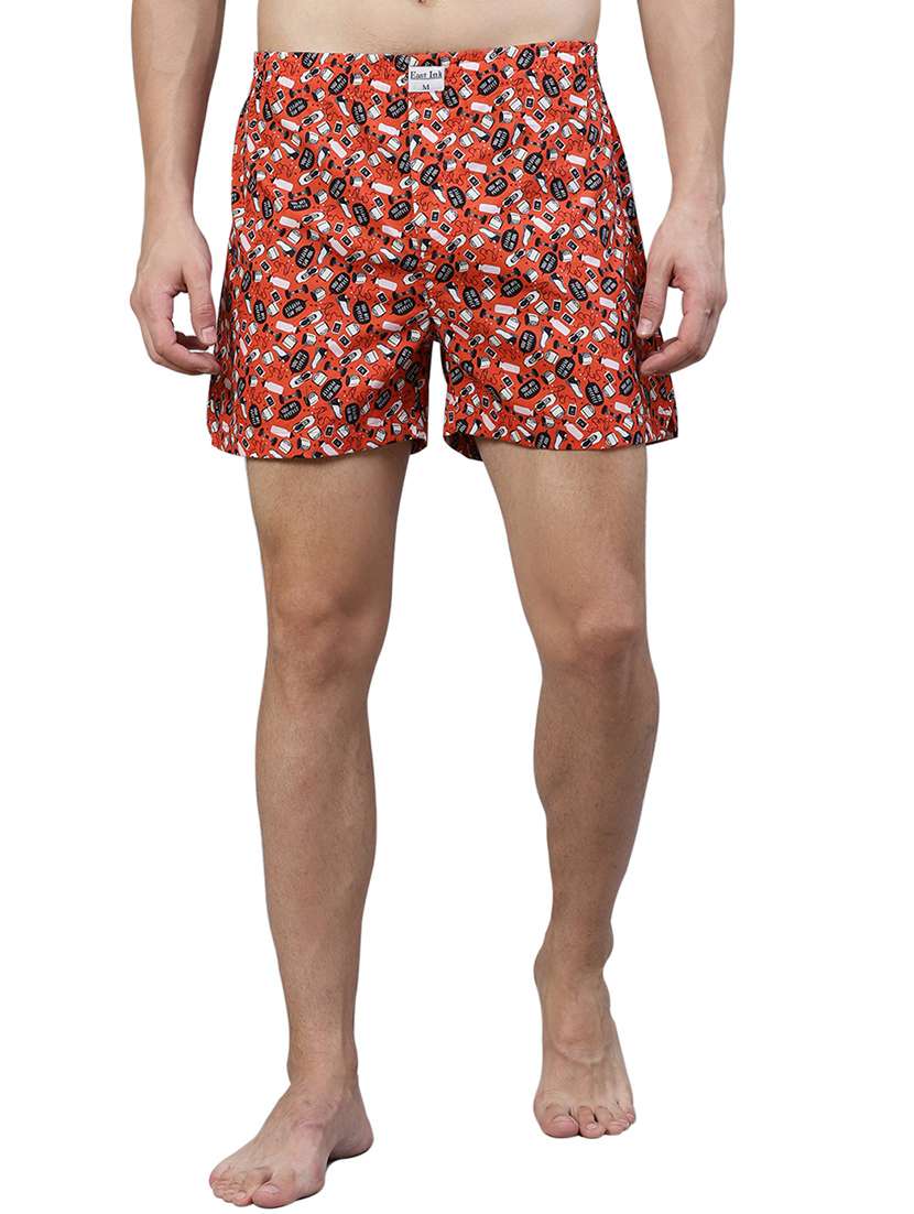 red printed boxer - 17148355 - Zoom Image - 0