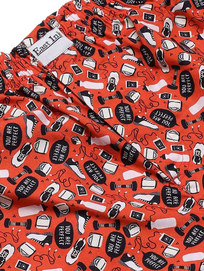 red printed boxer - 17148355 - Standard Image - 3