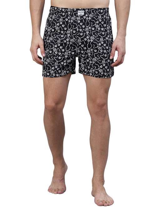 black printed boxer - 17148358 - Standard Image - 0