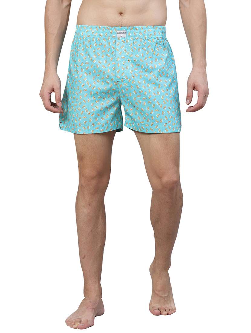 blue printed boxer - 17148361 - Zoom Image - 0