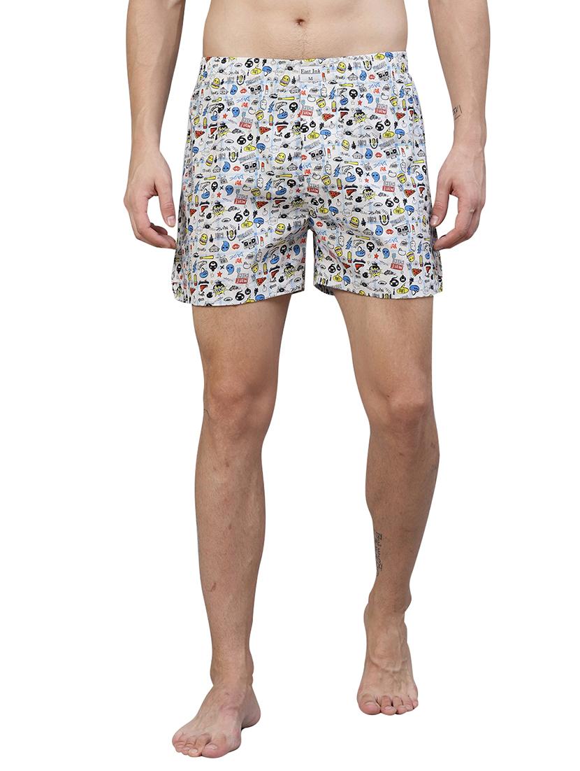 white printed boxer - 17148367 - Zoom Image - 0