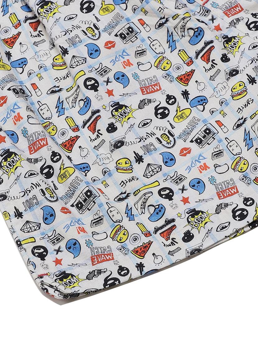 white printed boxer - 17148367 - Standard Image - 3