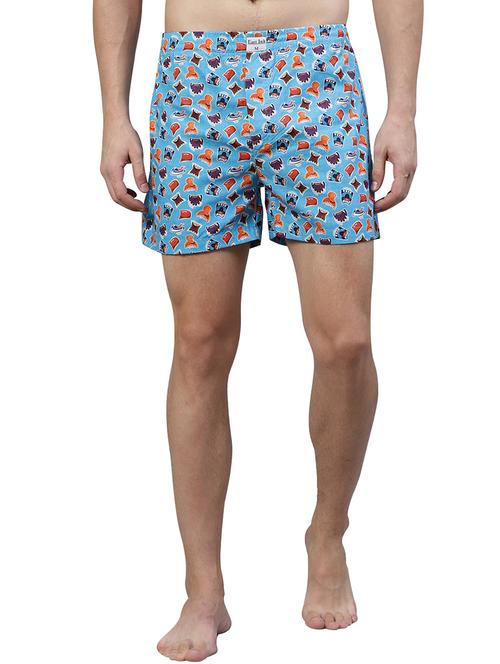 blue printed boxer - 17148371 - Standard Image - 0