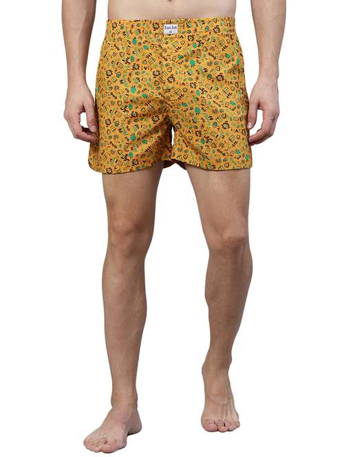 yellow printed boxer - 17148375 -  Standard Image - 0