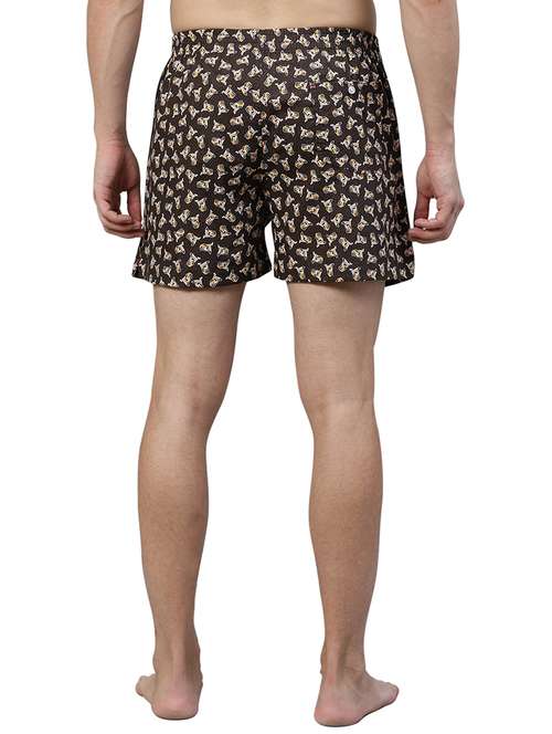 brown printed boxer - 17148378 - Standard Image - 0