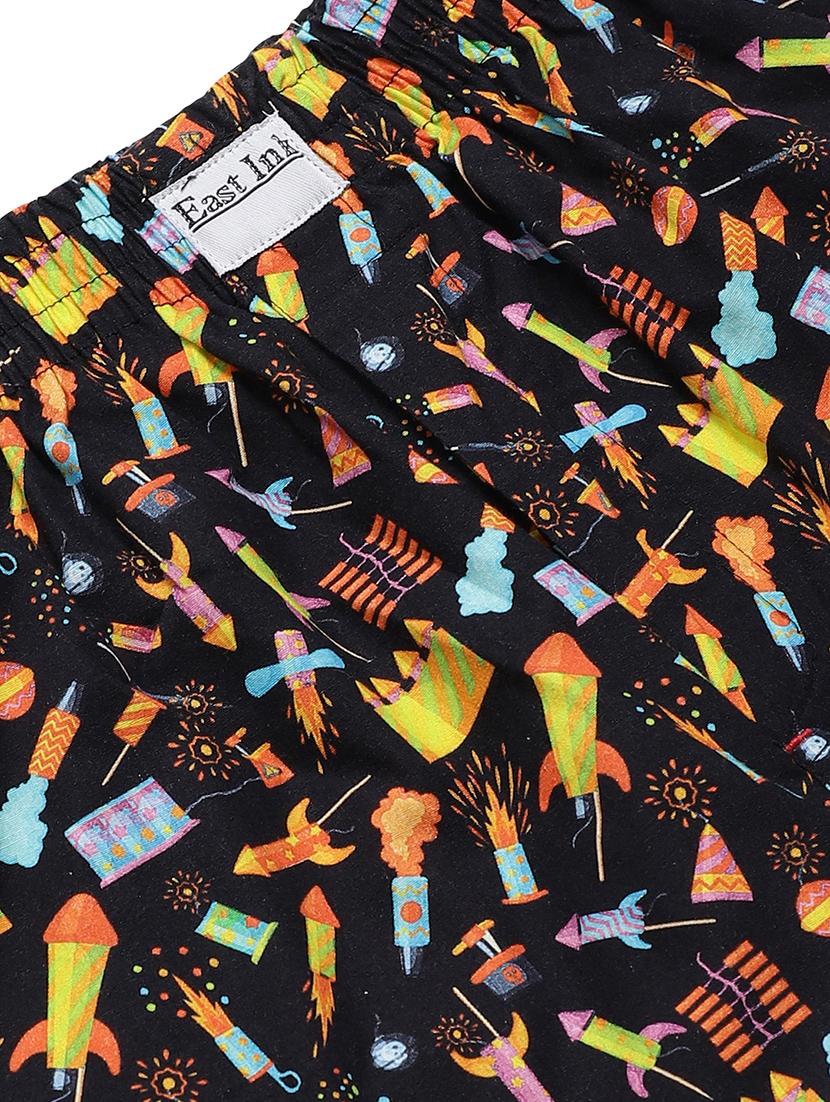 black printed boxer - 17148379 - Standard Image - 3