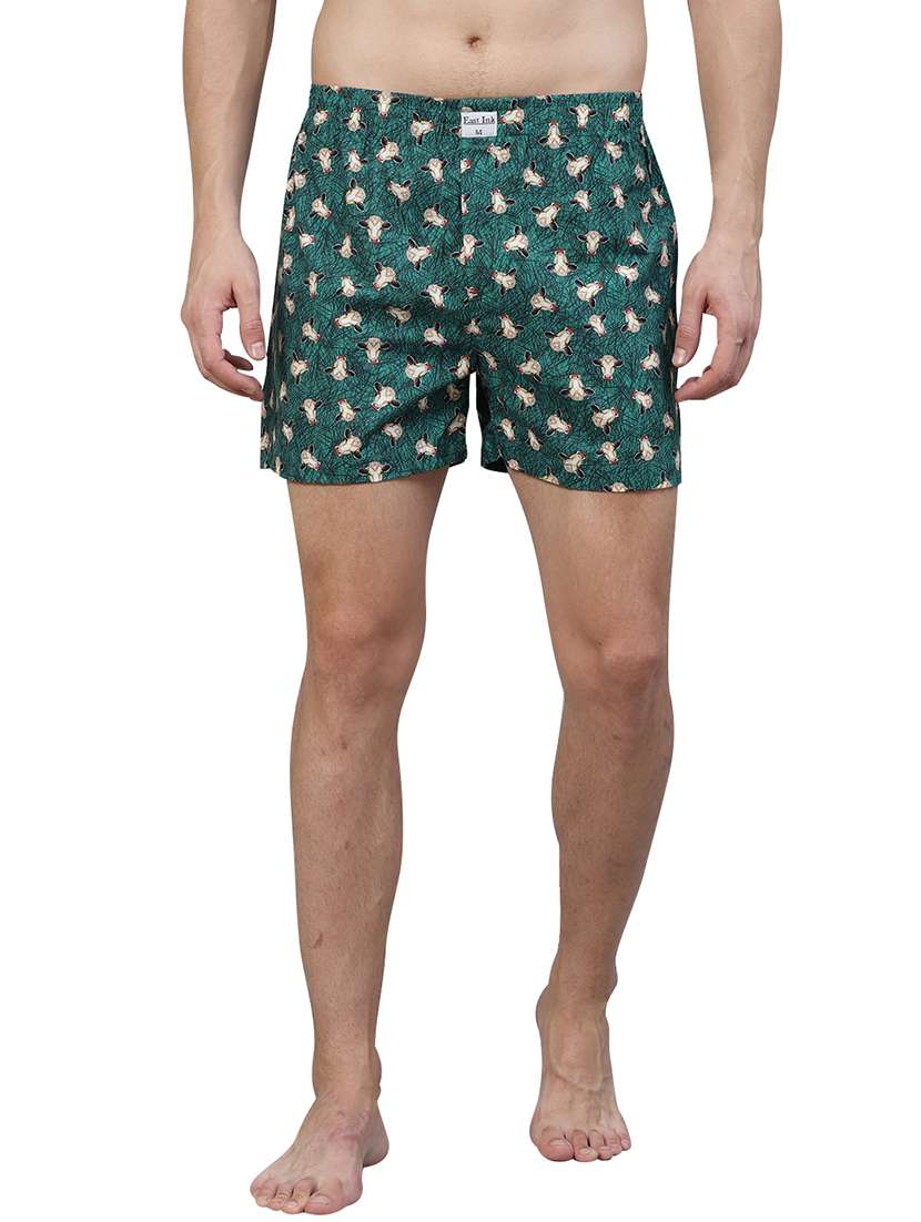 green printed boxer - 17148387 - Zoom Image - 0