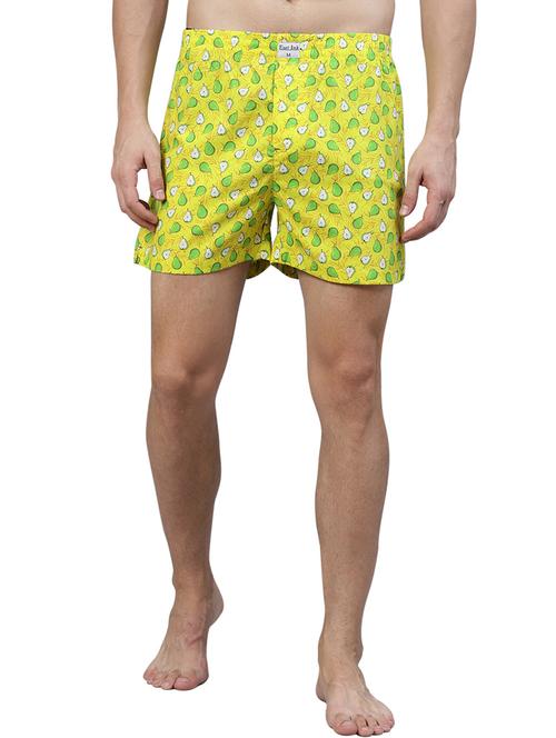 yellow printed boxer - 17148394 - Standard Image - 0