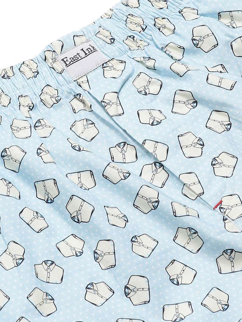 light blue printed boxer - 17148396 - Standard Image - 3