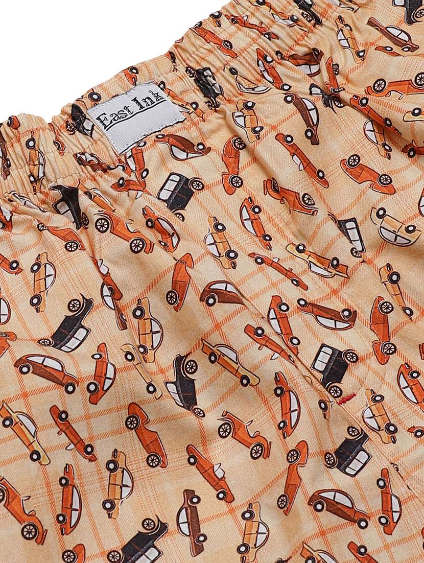 orange printed boxer - 17148403 - Standard Image - 3
