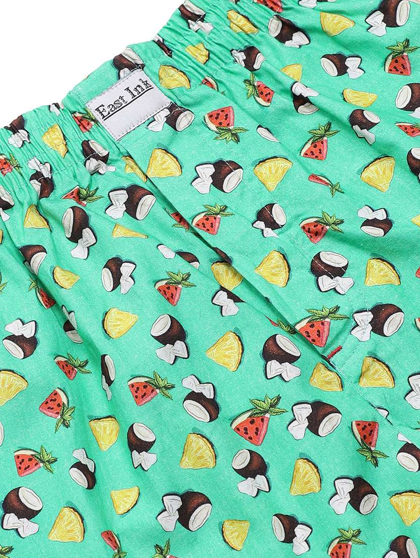 green printed boxer - 17148426 - Standard Image - 3