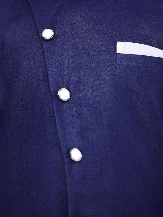 blue cotton kurta sets kurtas & set - 17148636 - Standard Image - 3