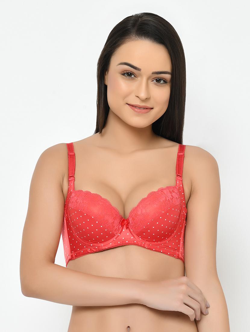 white cotton blend plunge bra - 17148821 - Zoom Image - 0