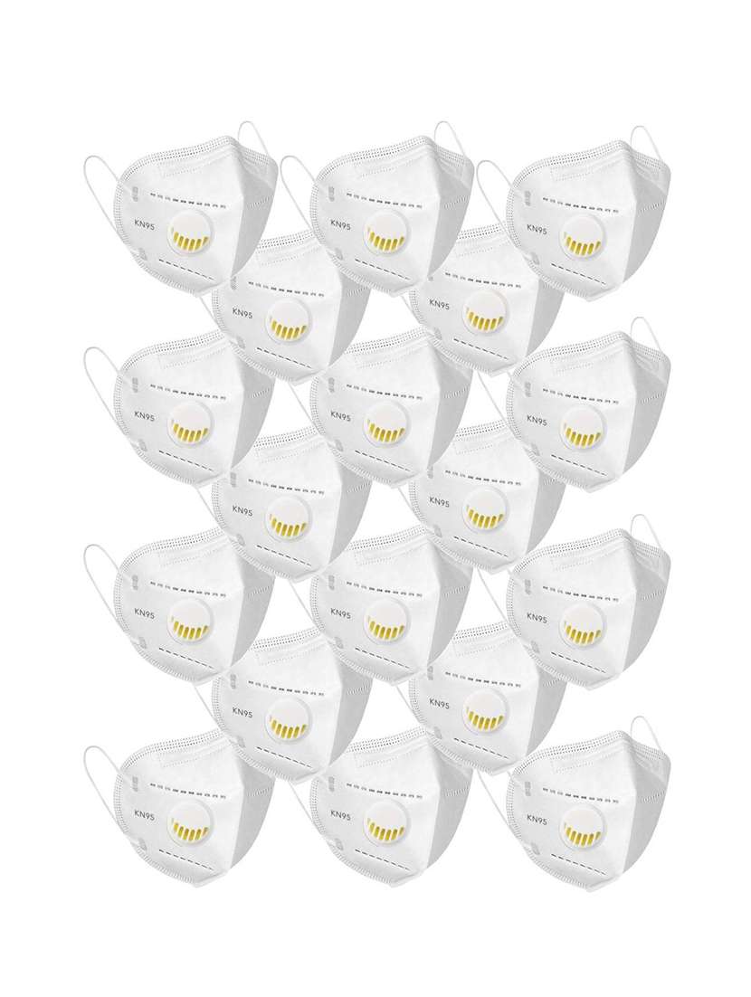 white non-woven anti-pollution women mask (pack of 18) - 17149687 -  Zoom Image - 0