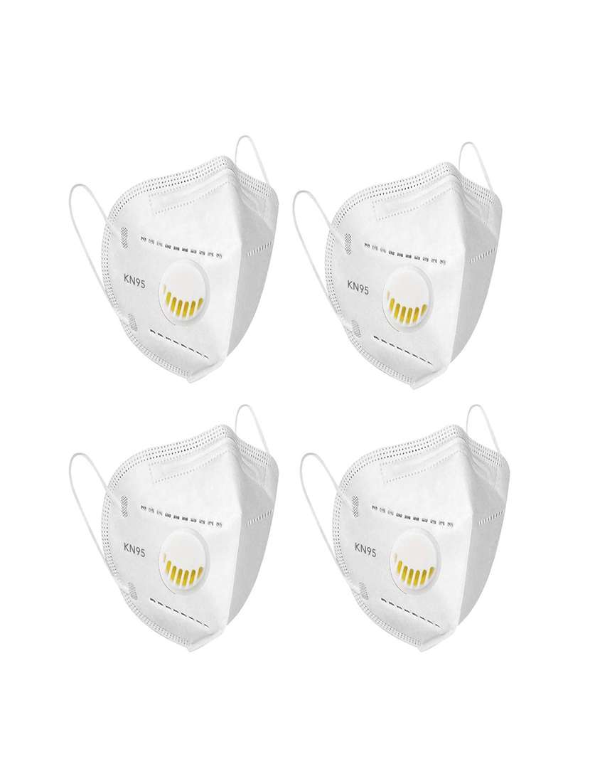 white non-woven anti-pollution women mask (pack of 4) - 17149689 -  Zoom Image - 0