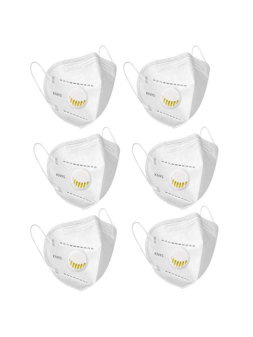 white non-woven anti-pollution women mask (pack of 6) - 17149691 - Zoom Image - 0