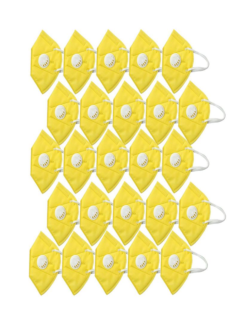 yellow non-woven anti-pollution women mask (pack of 24) - 17149696 - Zoom Image - 0