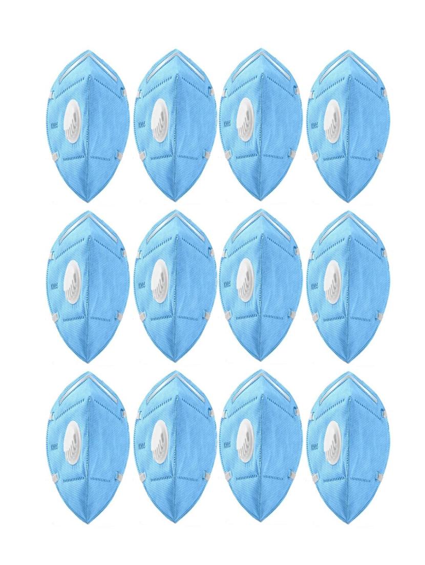 blue non-woven anti-pollution men mask (pack of 12) - 17149738 -  Zoom Image - 0