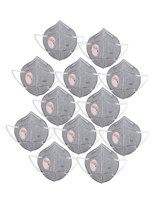 grey non-woven anti-pollution men mask (pack of 12) - 17149746 - Standard Image - 0
