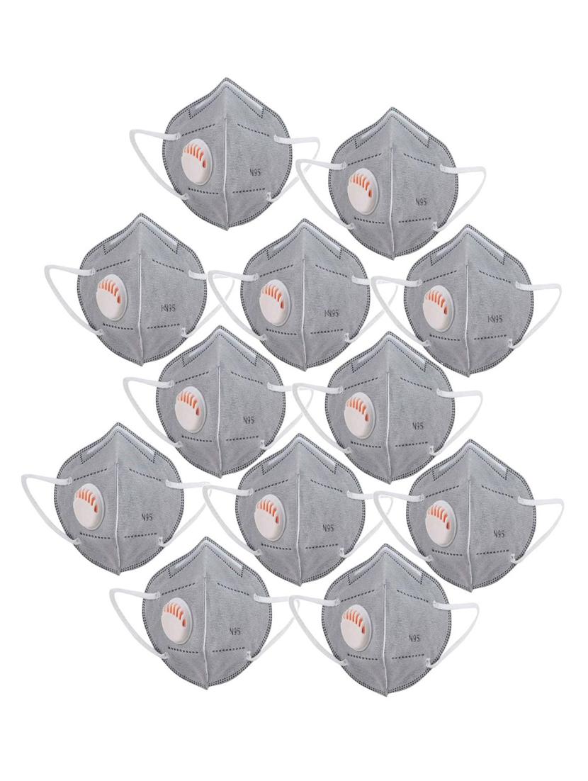 grey non-woven anti-pollution men mask (pack of 12) - 17149746 - Zoom Image - 0