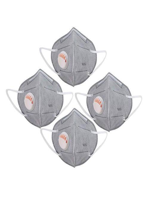 grey non-woven anti-pollution men mask (pack of 4) - 17149748 -  Standard Image - 0