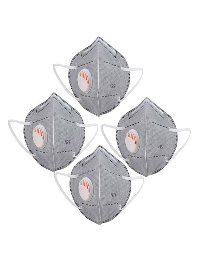 grey non-woven anti-pollution men mask (pack of 4) - 17149748 -  Zoom Image - 0