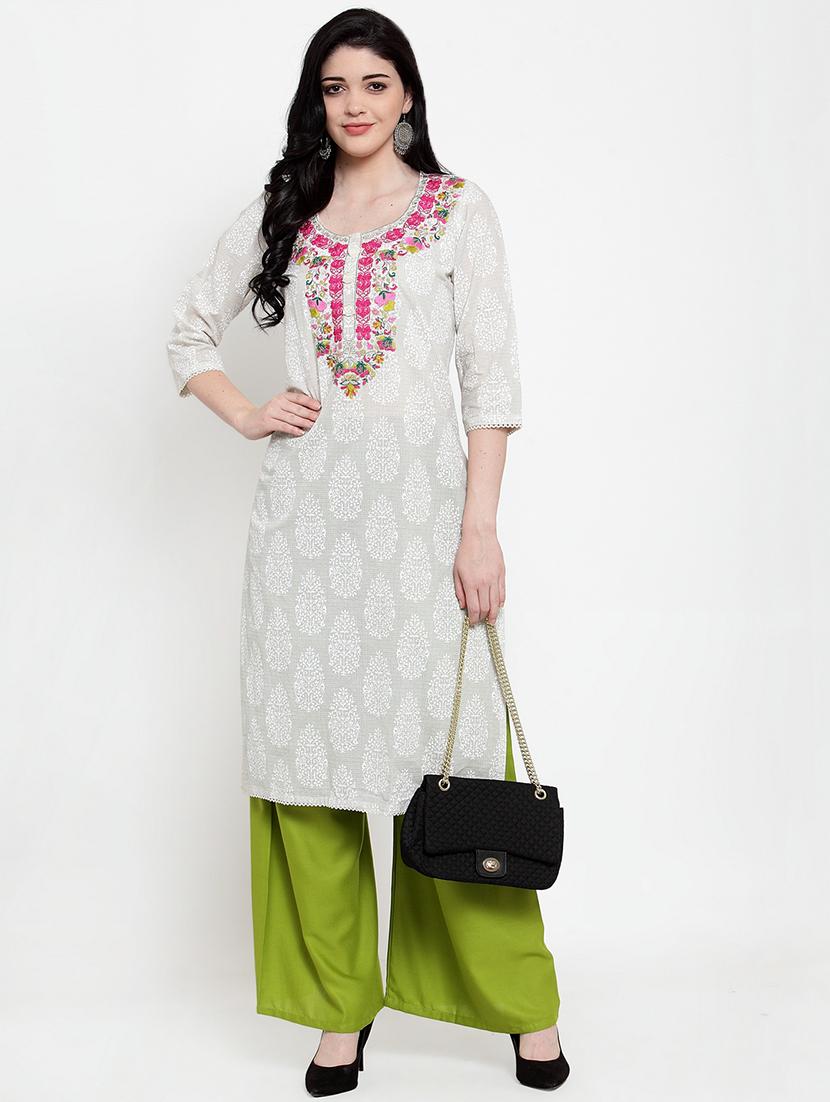 solid rayon flared palazzo - 17149895 - Standard Image - 3