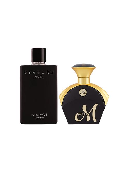 maryaj vintage musk edp musky 100ml for unisex and maryaj m for her edp 90ml for women + 2 parfum testers free - 17150874 -  Standard Image - 0