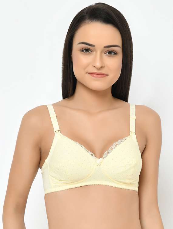 yellow cotton maternitynursing bra - 17152573 -  Zoom Image - 0