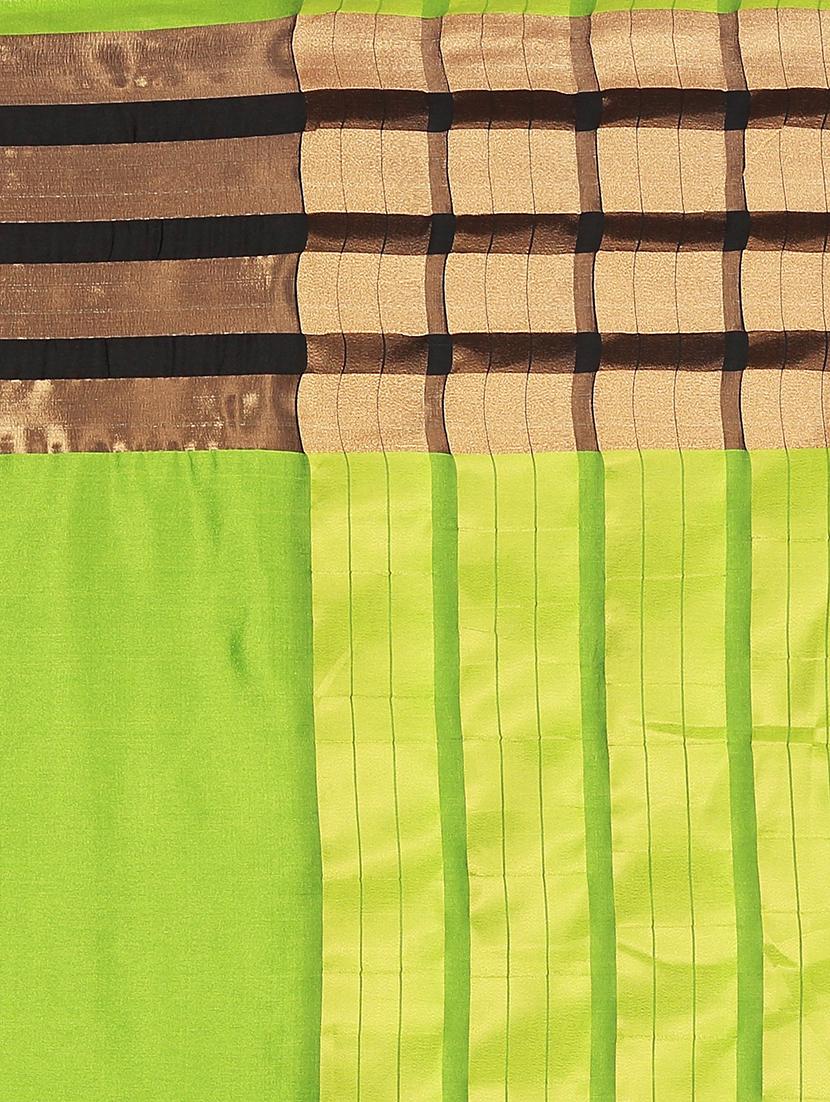 striped woven saree with blouse - 17152730 - Standard Image - 3