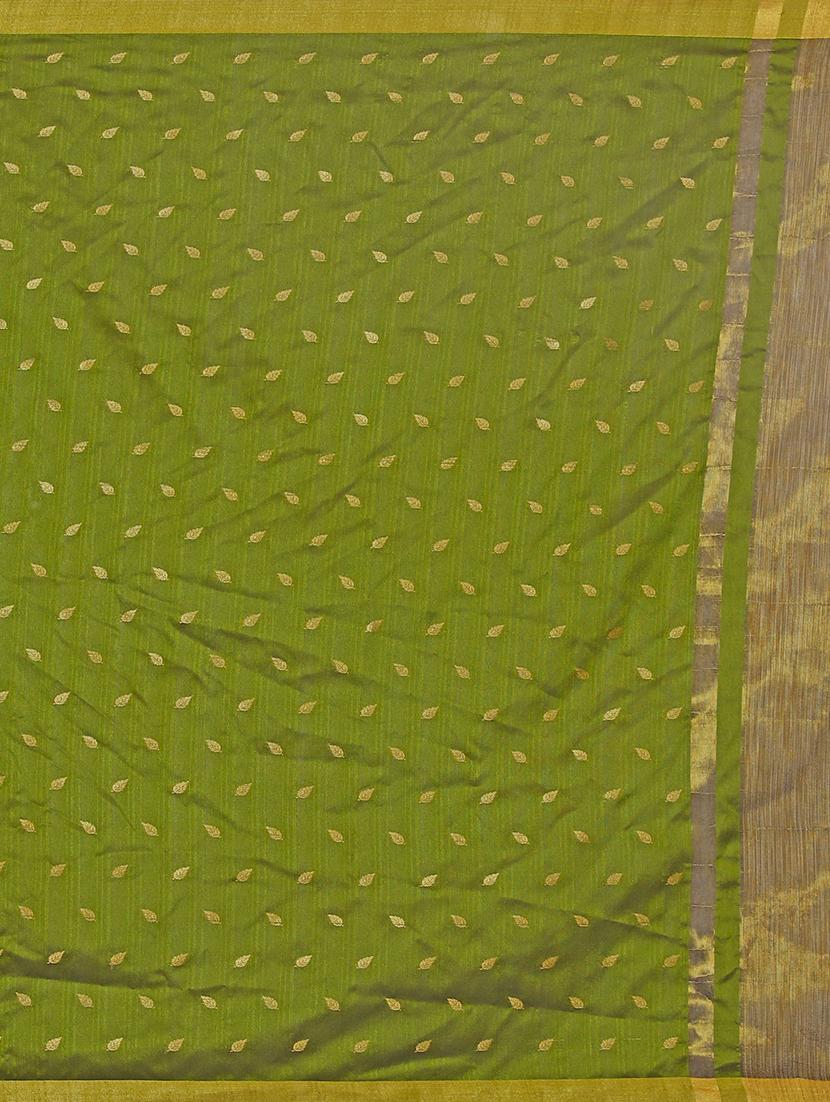 self design woven saree with blouse - 17152750 - Standard Image - 3