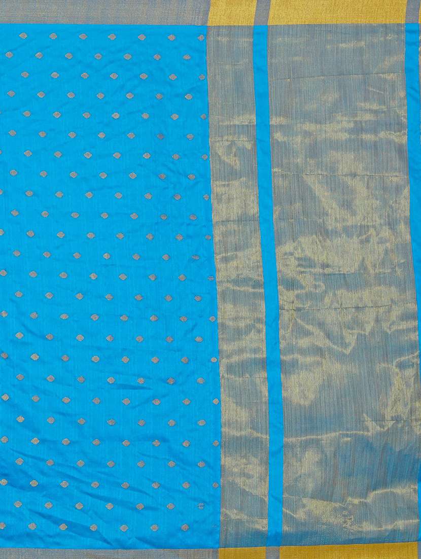 self design woven saree with blouse - 17152752 - Standard Image - 3