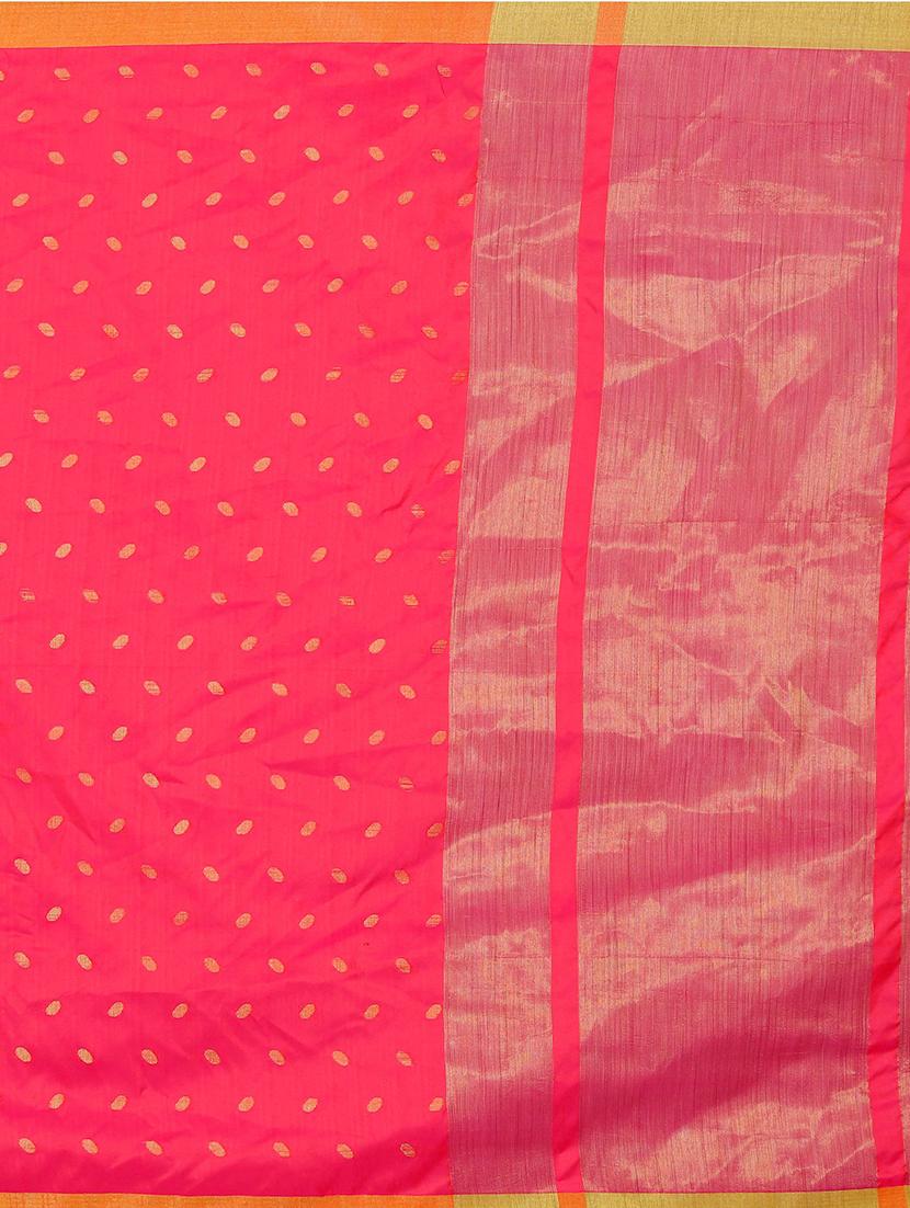 self design woven saree with blouse - 17152754 - Standard Image - 3