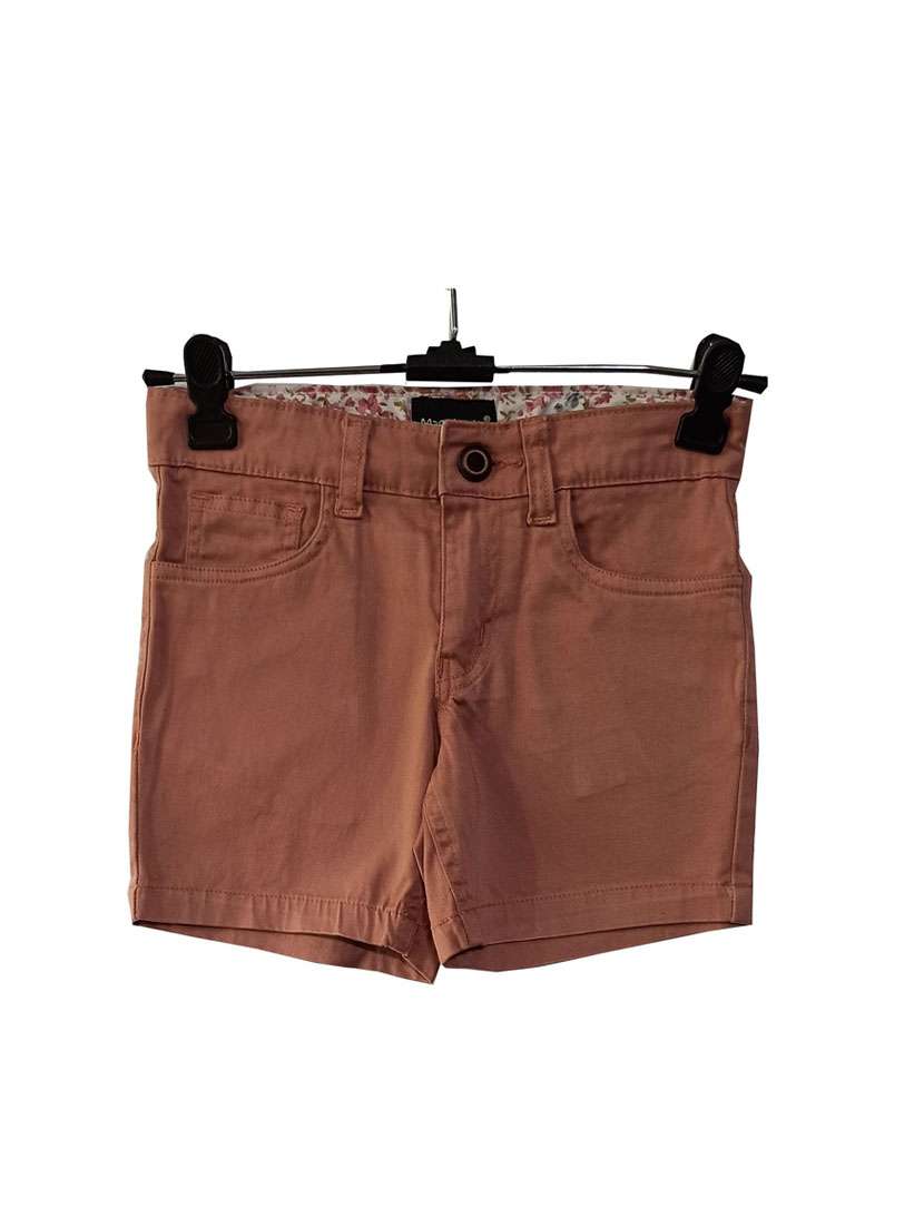 brown solid shorts - 17152943 - Zoom Image - 0