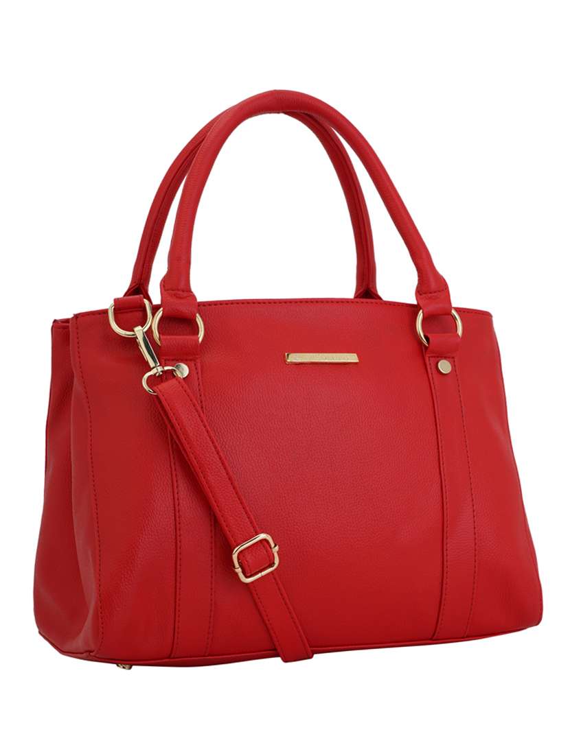 red leatherette (pu) handbag - 17153492 - Standard Image - 3
