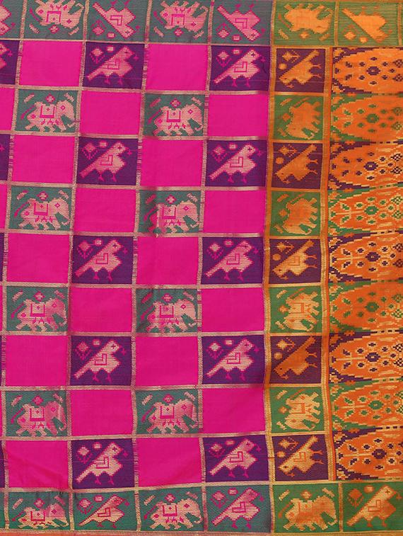 self design kanjivaram saree with blouse - 17153662 - Standard Image - 3