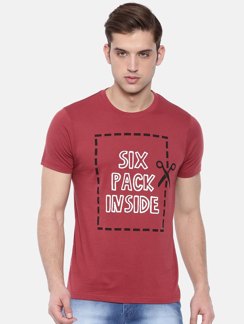 red front print t-shirt - 17154555 - Zoom Image - 0