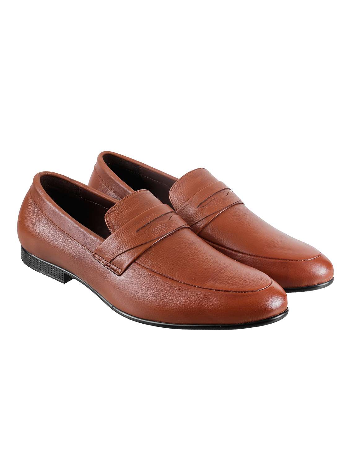 Buy online Tan Slip On Formal Shoes from Formal Shoes for Men by - Main Image