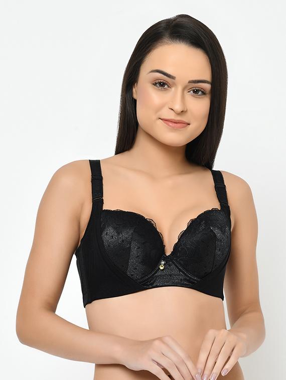 laced plunge bra - 17158117 - Zoom Image - 0
