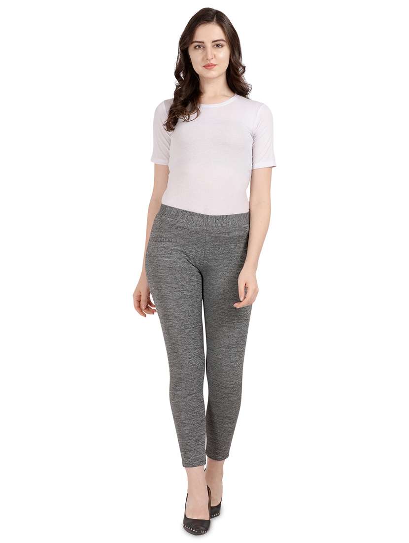 grey melange jegging  - 17159814 -  Standard Image - 3