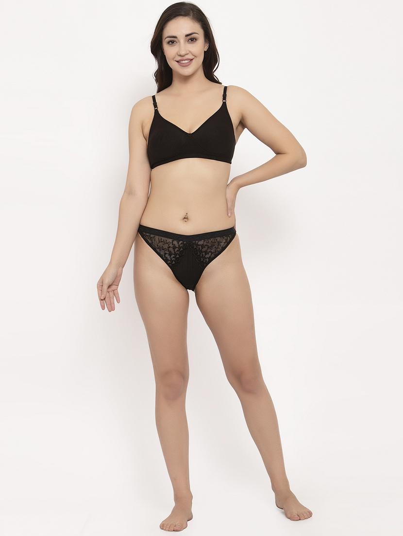 floral patch regular bra - 17160055 - Standard Image - 3