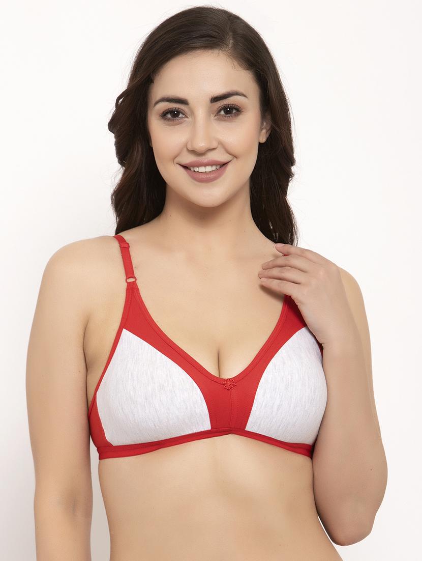 floral patch color block bra - 17160074 - Zoom Image - 0